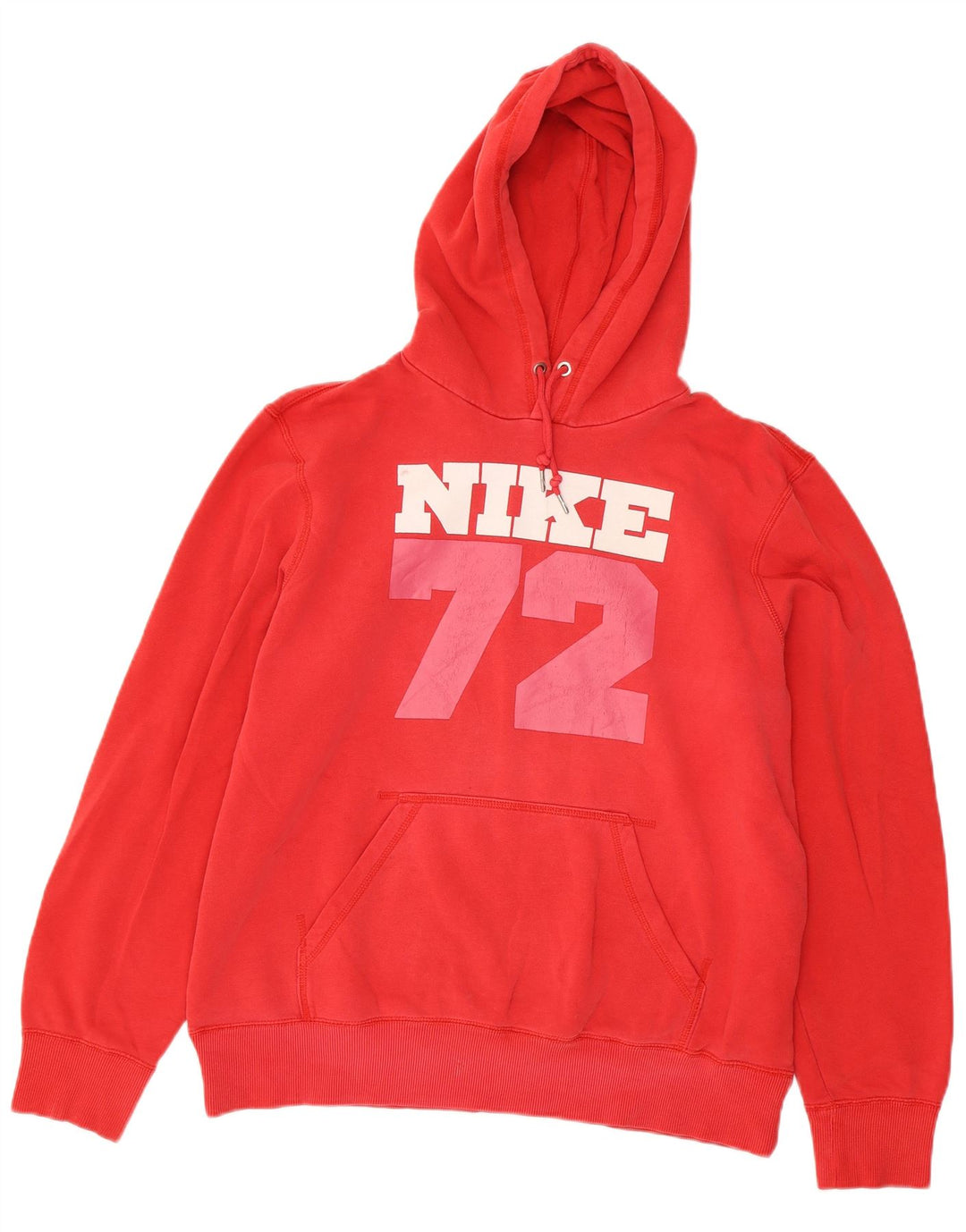 Pulover Nike pentru bărbați cu glugă grafică, mare, roșu, bumbac