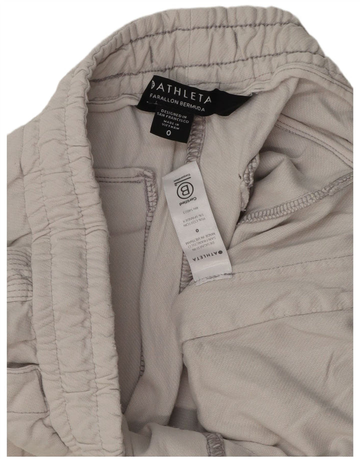 Bermude Athleta pentru femei US 0 XS W28 bumbac gri
