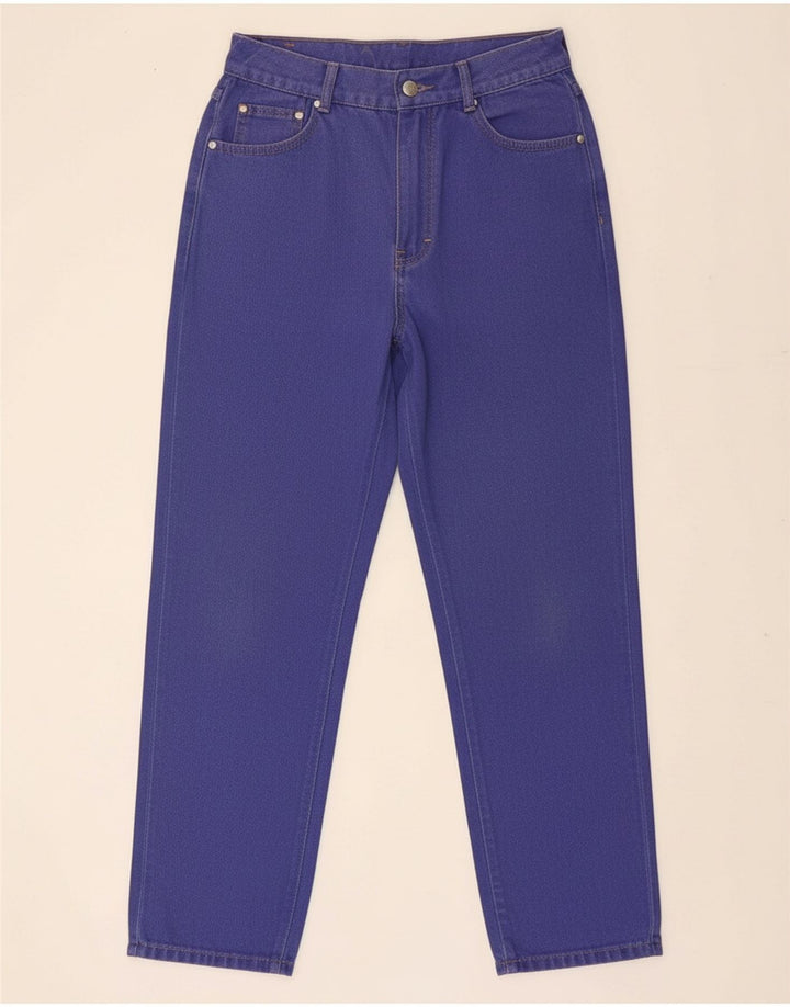 MASH Womens Tapered Jeans IT 42 Medium W26 L29 Purple Cotton