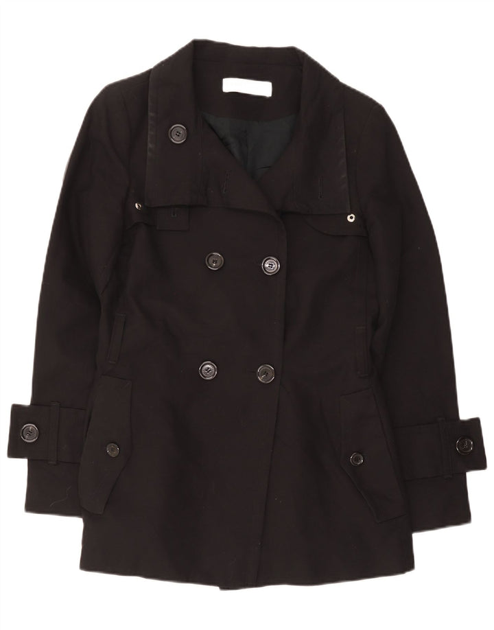 Palton pentru femeie Zara UK 14, mare, negru, bumbac