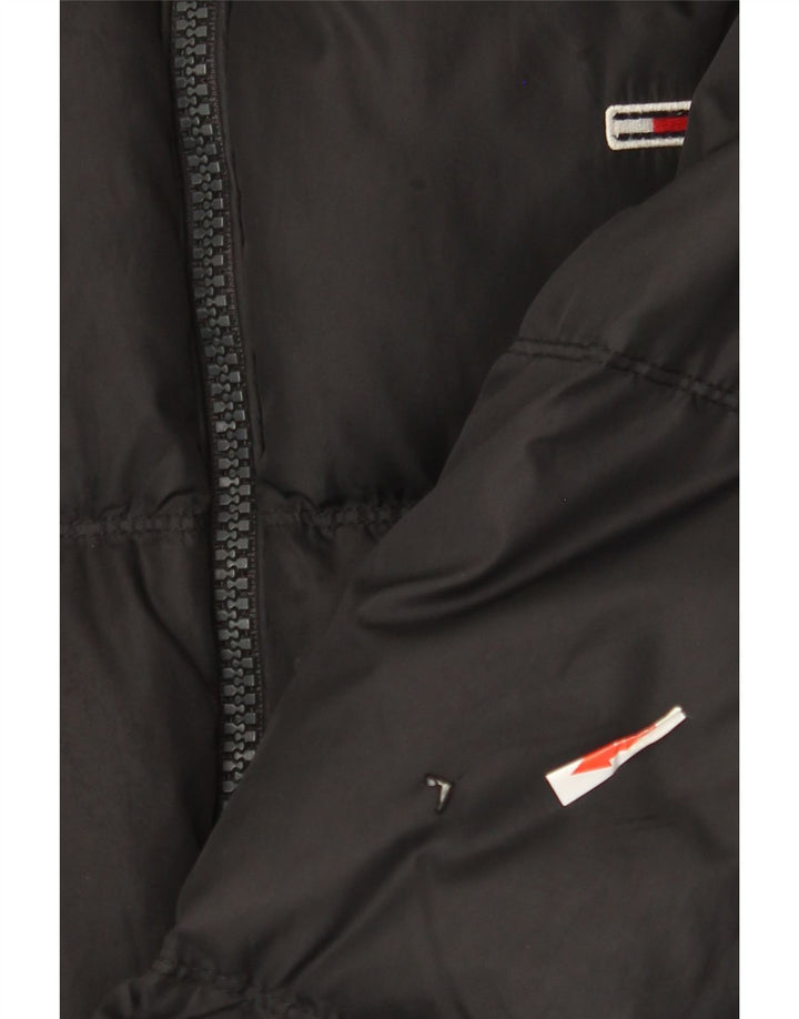 Jachetă căptușită pentru bărbați Tommy Hilfiger UK 40 Poliester negru mare