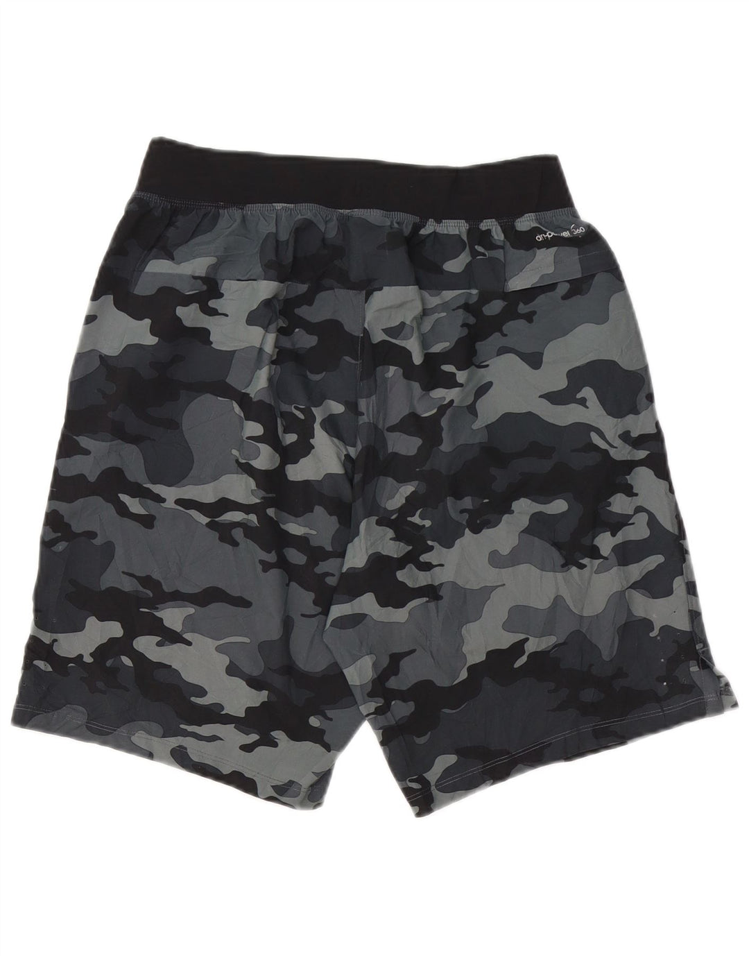 Pantaloni scurți sport pentru bărbați RUSSELL ATHLETIC, poliester camuflaj, gri mic