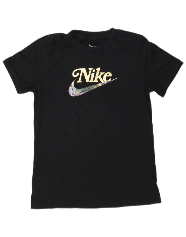 Tricou grafic Nike pentru femei Top UK 10 Small Bluemarin Bumbac