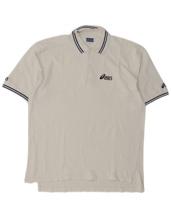 Tricou polo pentru bărbați Asics XL alb