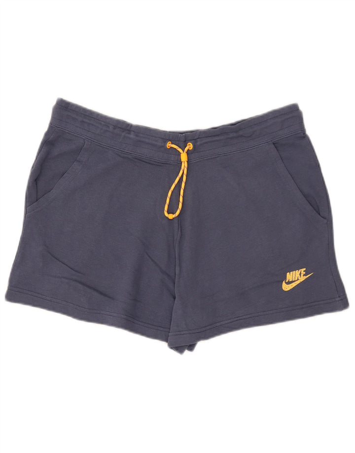 Pantaloni scurti sport NIKE pentru femei UK 16 mari, albastru, bumbac