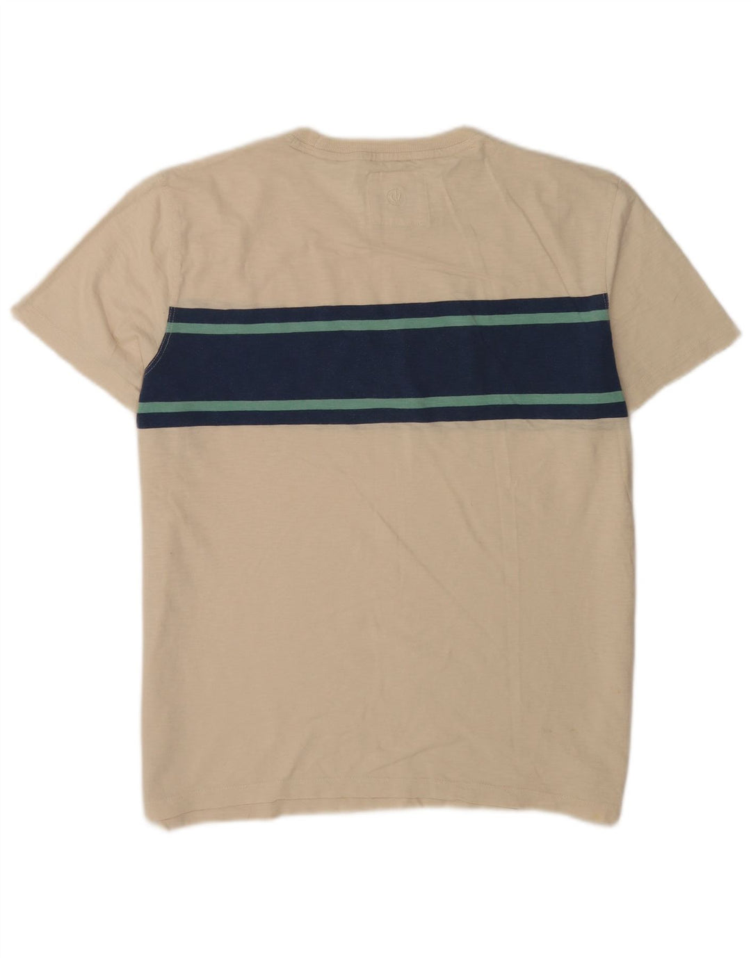 Tricou Bărbați Fat Face Top Mare Bej Colorblock Bumbac