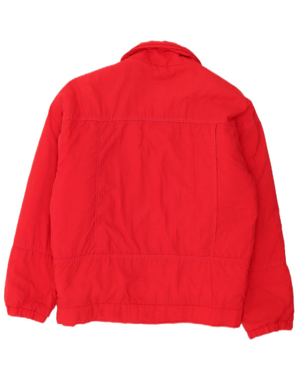 Jachetă căptușită vintage pentru bărbați UK 44 2XL Poliamidă roșie
