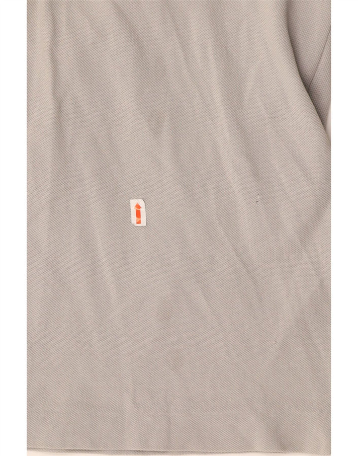 Tricou polo LACOSTE pentru bărbați, mărimea 4, bumbac gri mediu