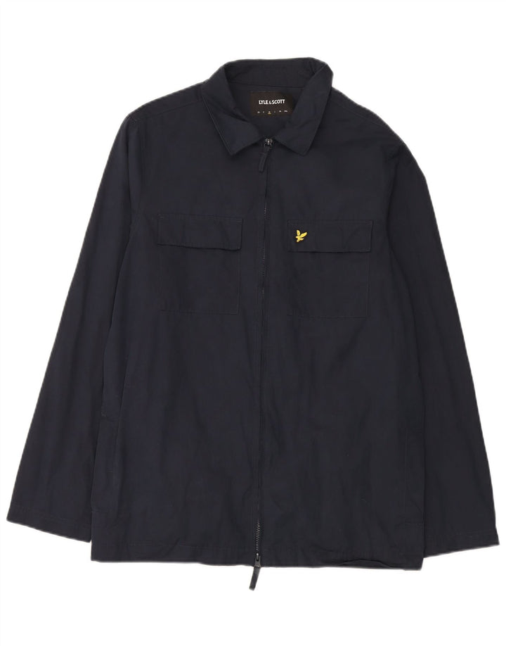 Jachetă utilitare pentru bărbați Lyle & Scott UK 38 Poliester mediu albastru bleumarin