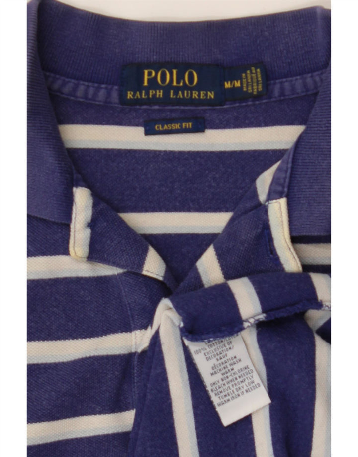 POLO RALPH LAUREN Cămașă polo pentru bărbați, cu tăiere clasică, în dungi, albastru bleumarin mediu