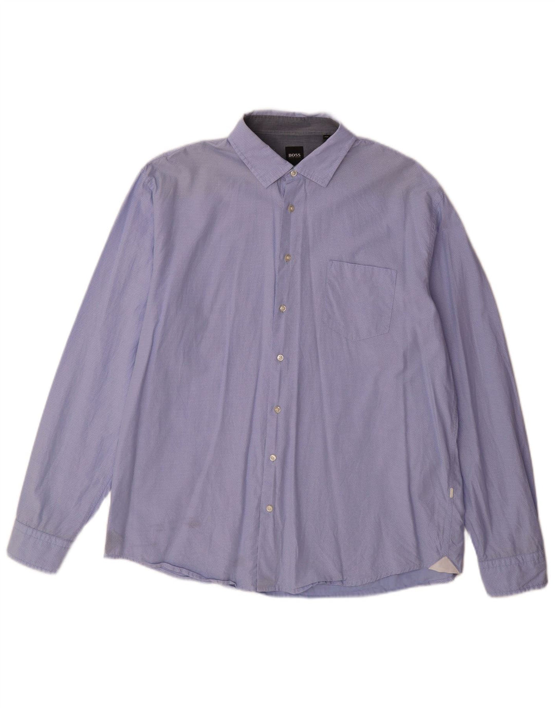 Cămașă pentru bărbați Hugo Boss 2XL, bumbac cu pete albastre