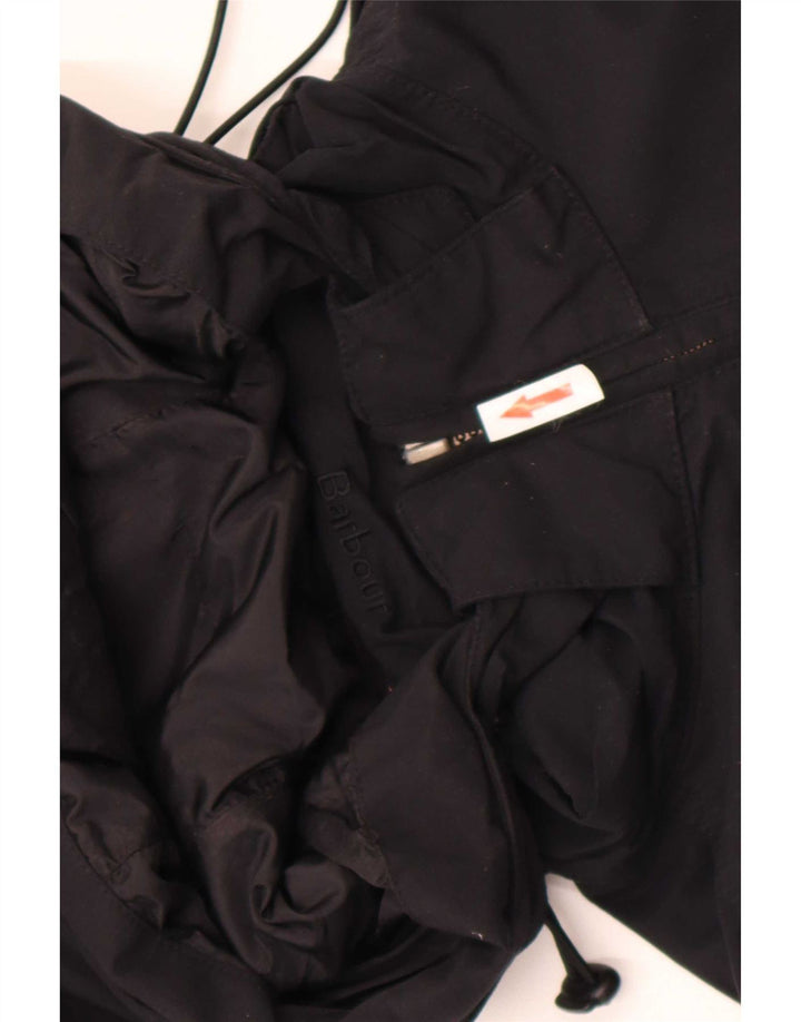Jachetă de ploaie cu glugă Barbour pentru femei UK 14, mare, negru, bumbac