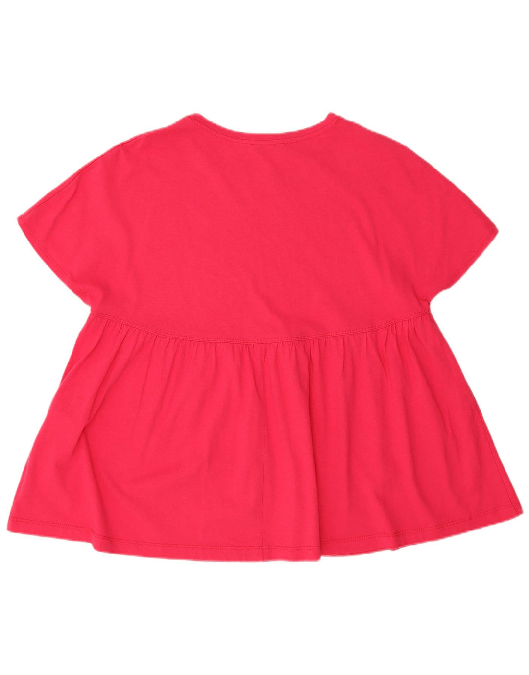 Tricou supradimensionat pentru femei Zara UK 14, bumbac roz mediu