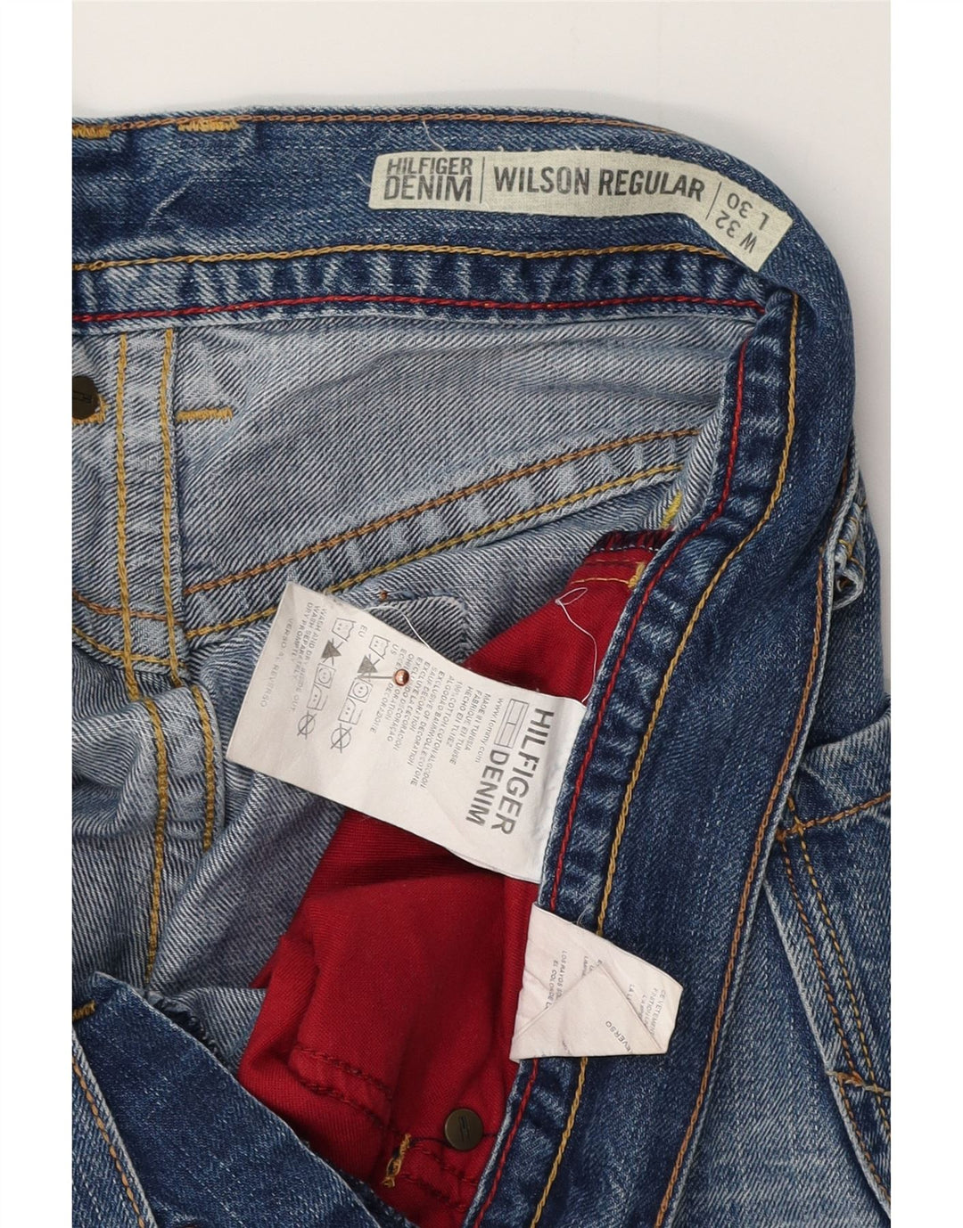 TOMMY HILFIGER Blugi pentru bărbați Wilson Straight W32 L30 Bumbac albastru