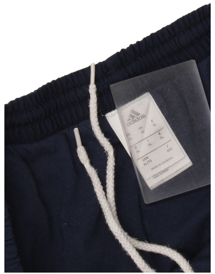 Pantaloni de trening pentru bărbați Adidas XL, poliester bleumarin