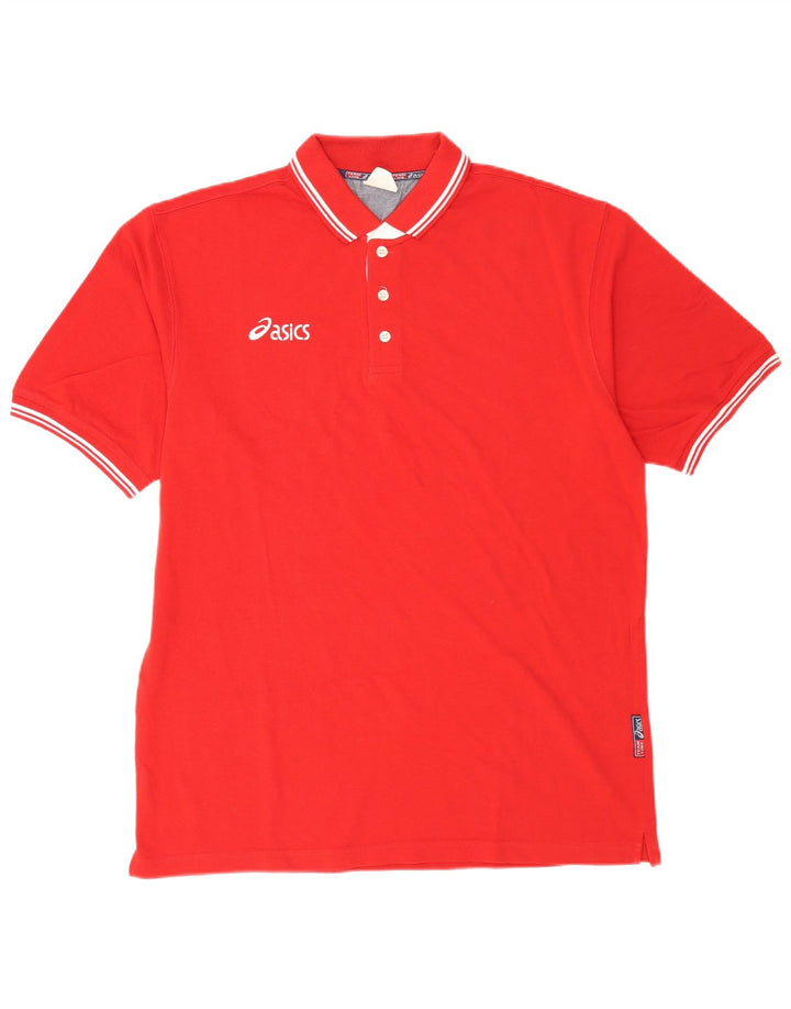 Tricou polo pentru bărbați Asics XL bumbac roșu