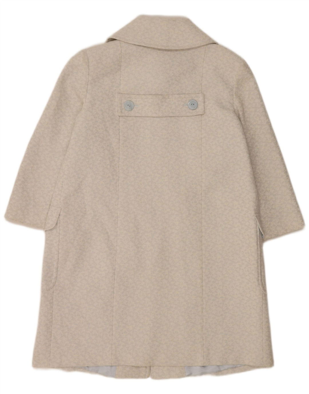 Palton pentru femei Paul Costelloe cu mâneci 3/4 UK 12 Medium Blue Geometric