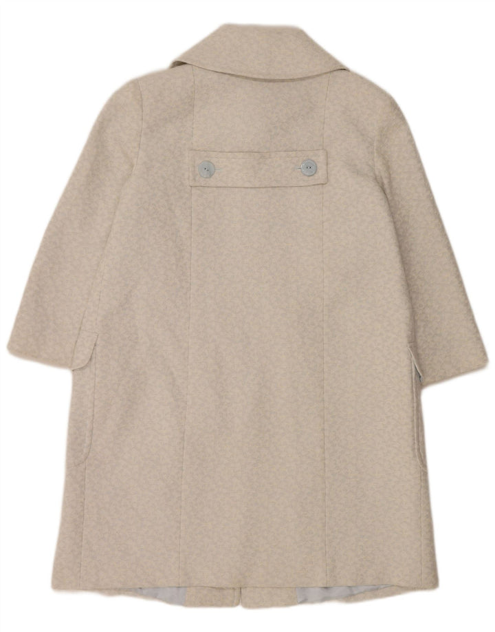 Palton pentru femei Paul Costelloe cu mâneci 3/4 UK 12 Medium Blue Geometric