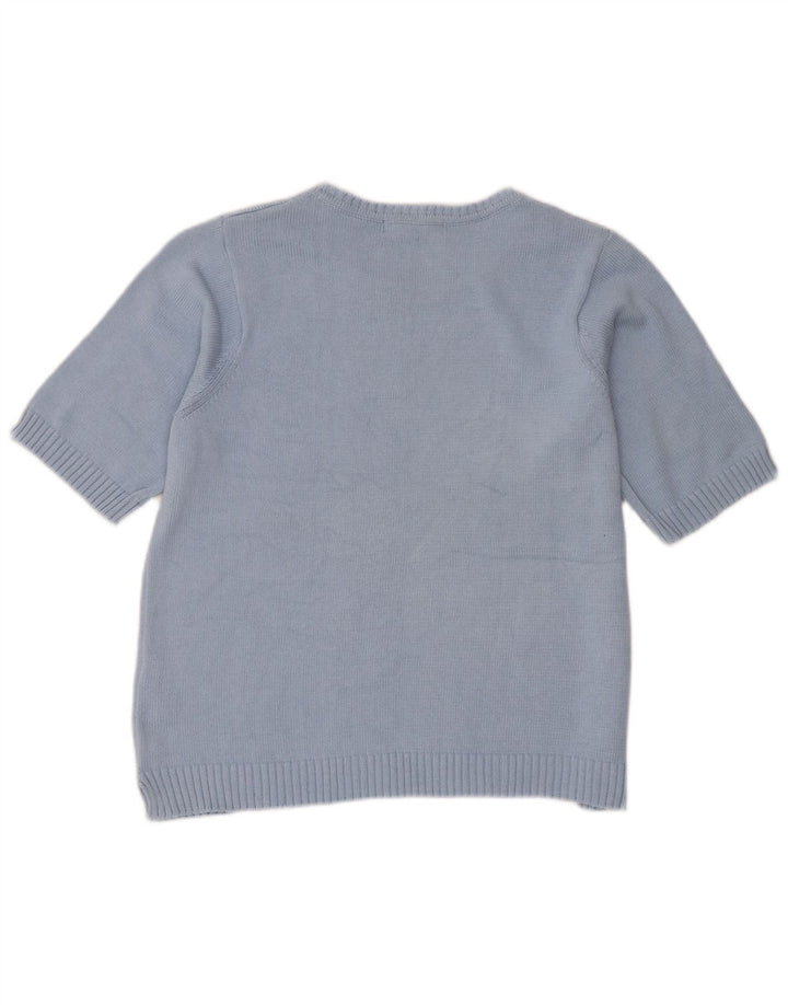 Pulover pentru femei Marks & Spencer cu gât cu barca UK 16 Large Blue