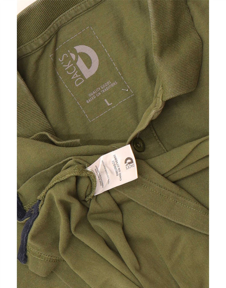 Tricou polo pentru bărbați Dack's, bumbac kaki mare