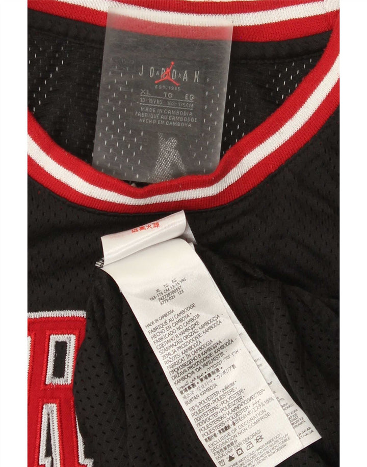 Vesta cu grafică Jordan Boys Top 13-14 ani XL Poliester negru