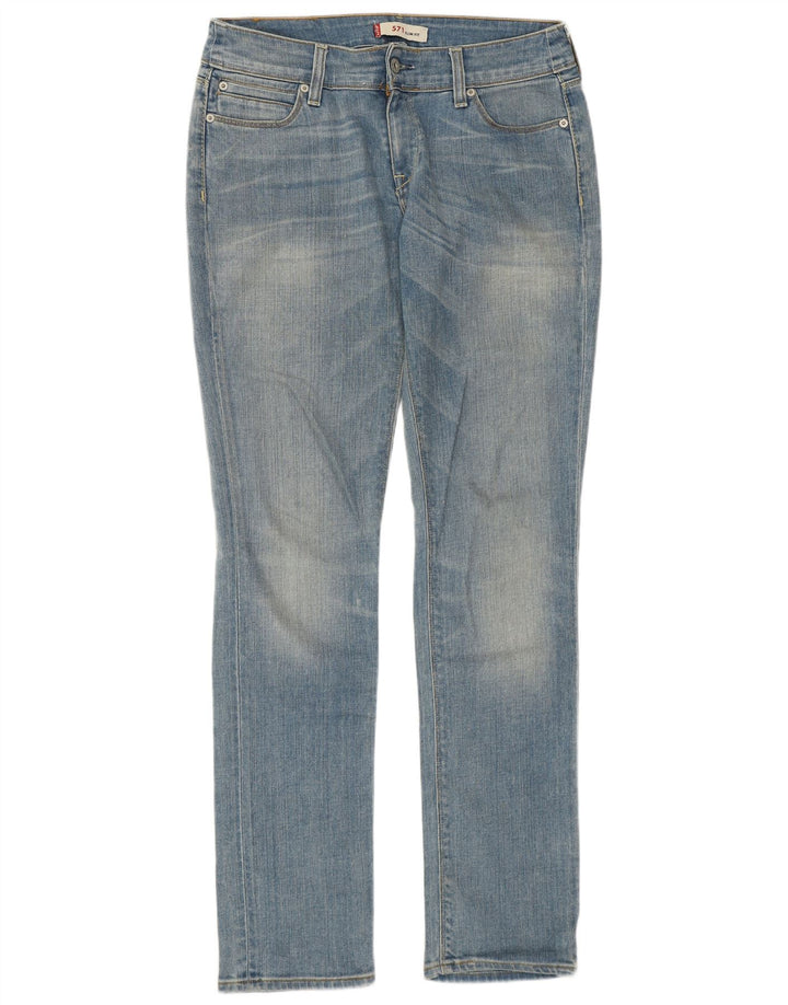 Blugi Levi's 571 Slim pentru femei W32 L34 Bumbac albastru