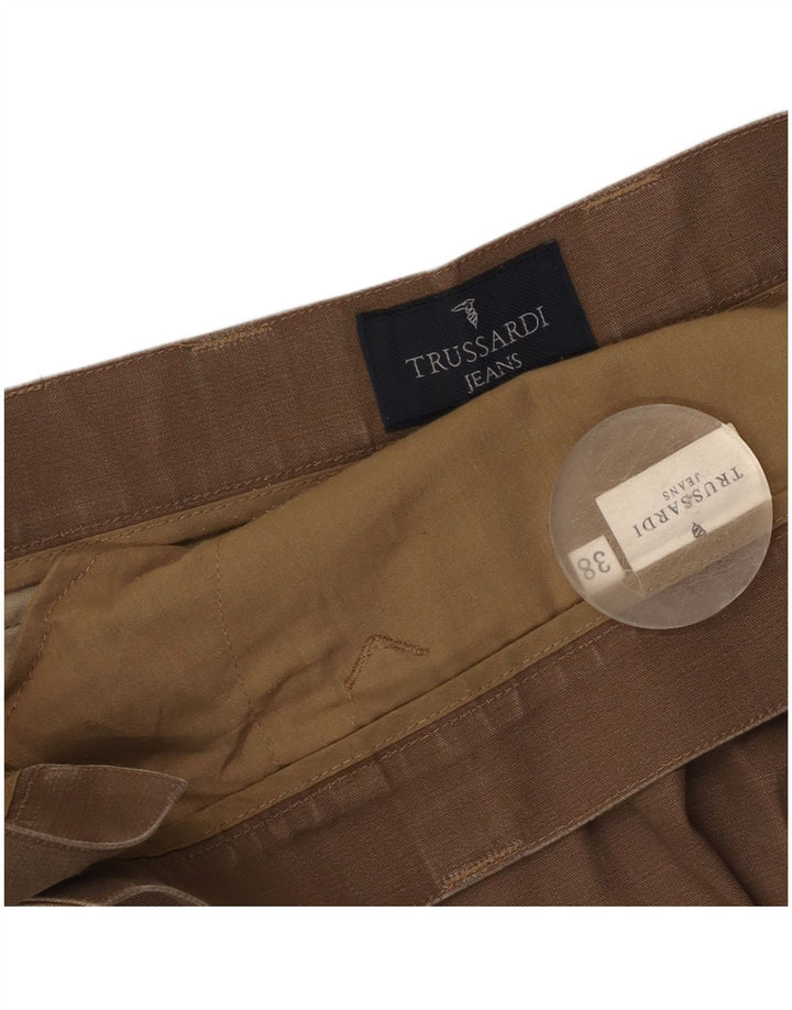 Pantaloni casual drepti pentru bărbați Trussardi W38 L31 maro