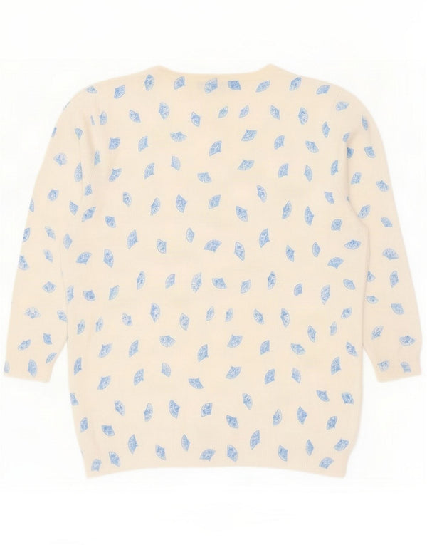 Marks & Spencer Pulover pentru femei cu mâneci 3/4 cu gât barcă UK 14 Large Whit