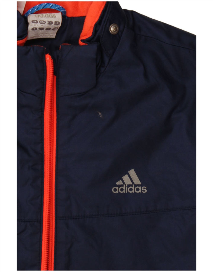 Jachetă de vânt pentru băieți Adidas 11-12 ani, albastru bleumarin, poliamidă color bloc