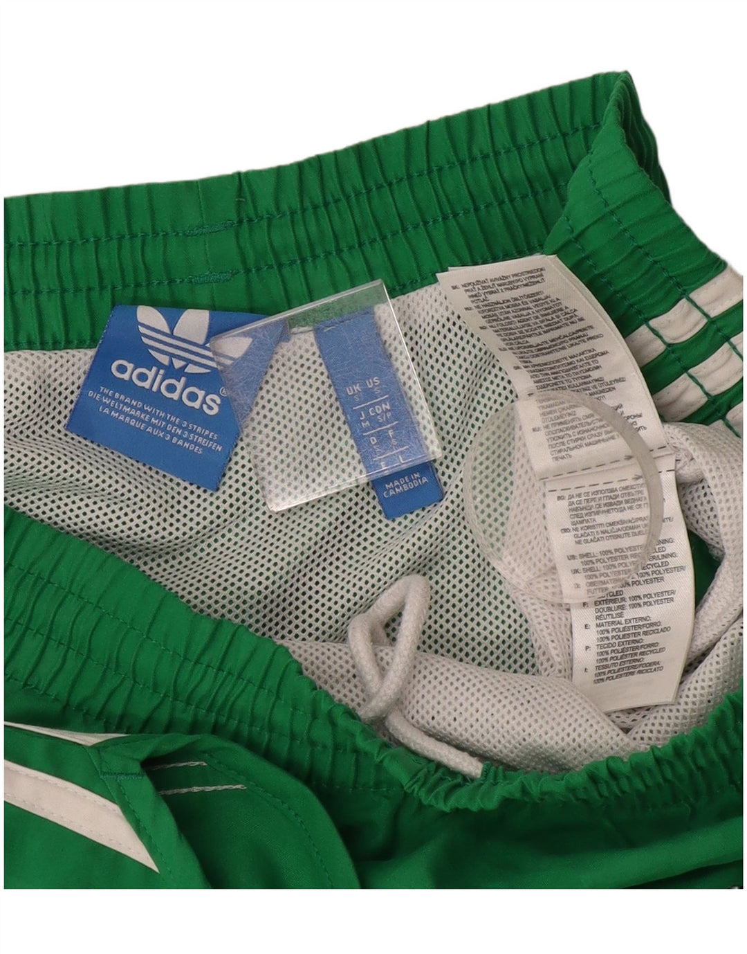 Pantaloni scurti sport adidas pentru femei, poliester verde mic