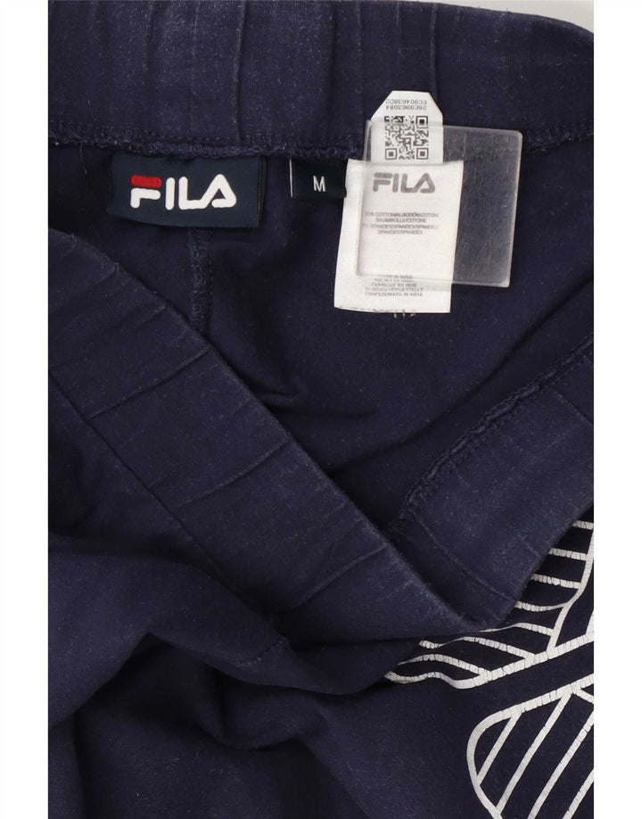 Leggings cu grafic pentru femei Fila UK 12 Medium Bleumarin Bumbac