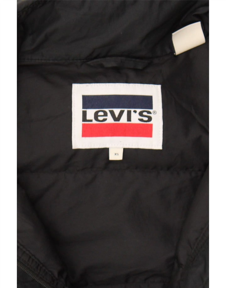 LEVI'S Womens Padded Jacket UK 6 XS Black Polyester Vintage Levi's and Second-Hand Levi's from Messina Hembry 
