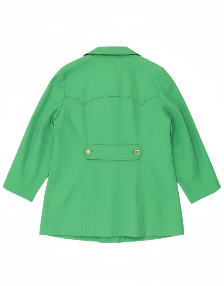 HUCKE Womens Overcoat EU 46 XL Green Polyester Vintage Hucke and Second-Hand Hucke from Messina Hembry 