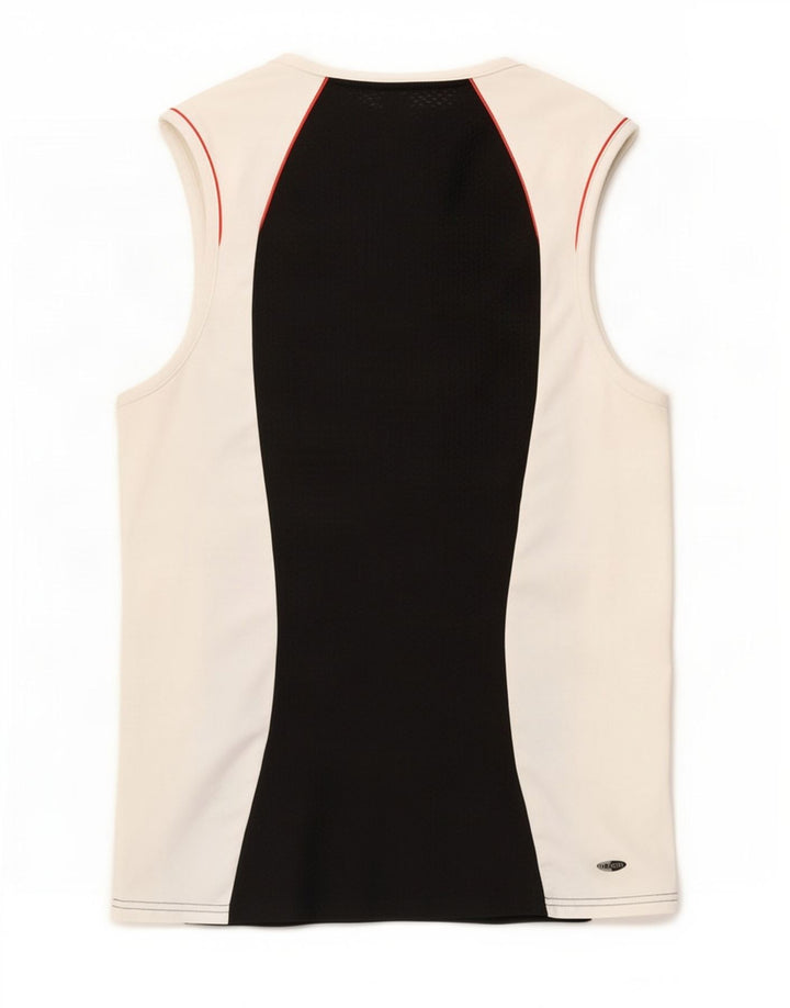 Adidas Climacool Vest Top pentru femei UK 10 Small Black Colorblock
