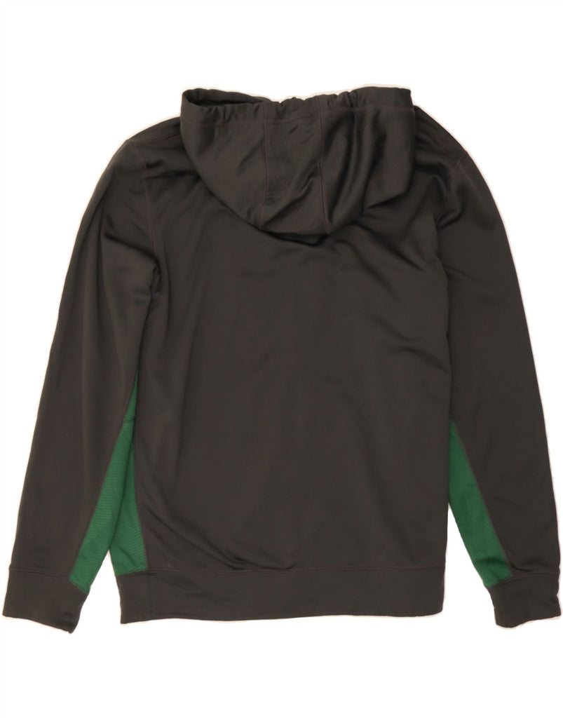 NIKE Mens SNC Football Graphic Zip Hoodie Sweater Large Grey Colourblock Vintage Nike and Second-Hand Nike from Messina Hembry 