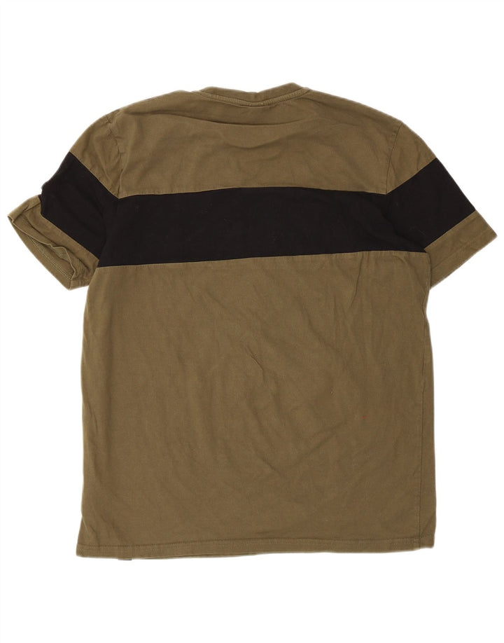 Tricou grafic pentru bărbați Ellesse Top Mediu Kaki Bumbac color-bloch