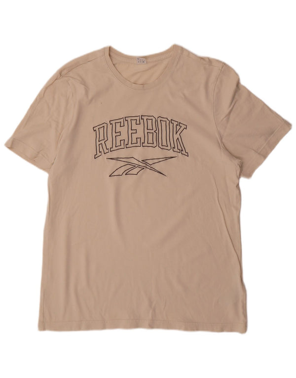 Tricou grafic pentru bărbați Reebok Top Medium Beige Bumbac