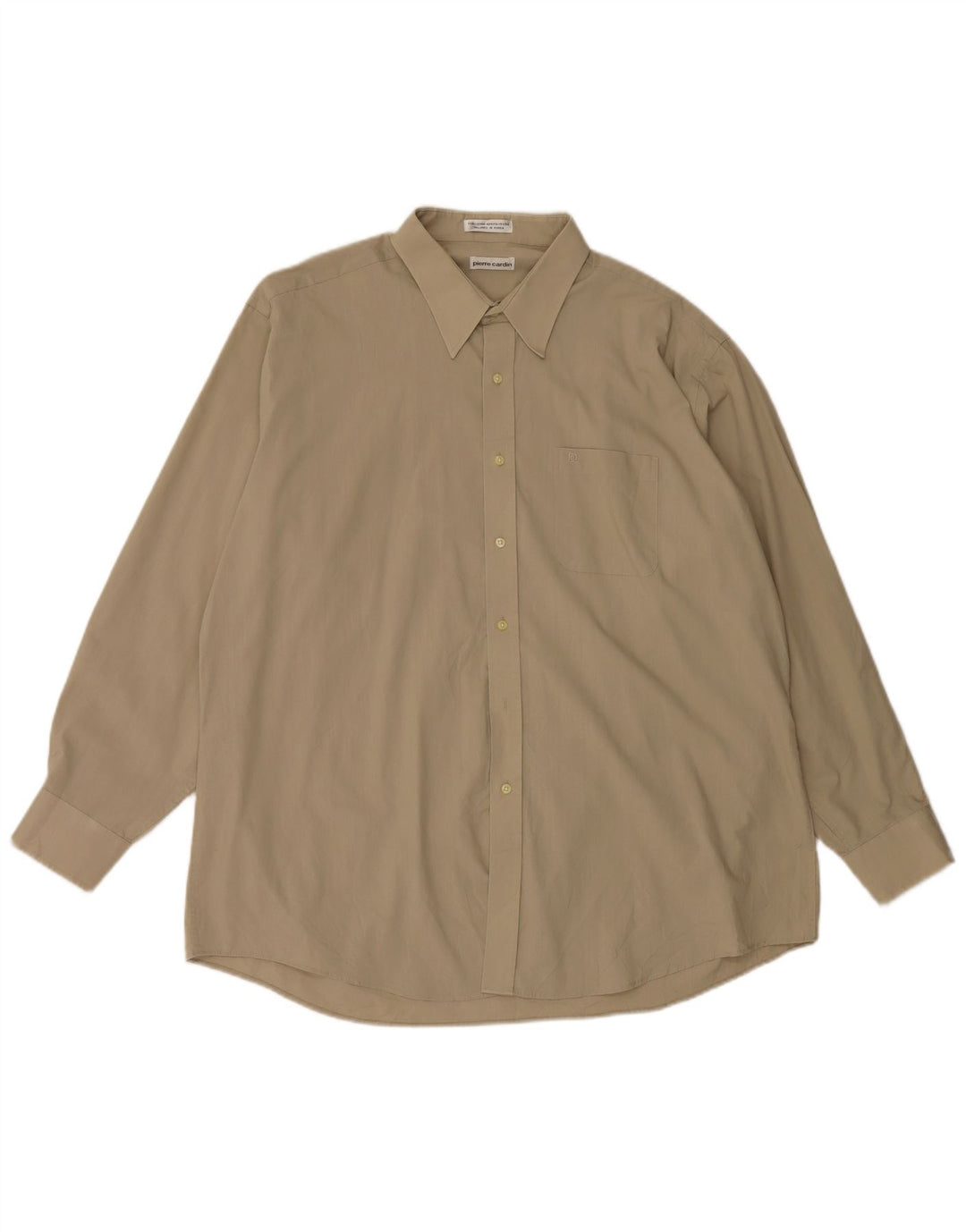 Cămașă pentru bărbați Pierre Cardin Mărimea 18 XL Bumbac bej
