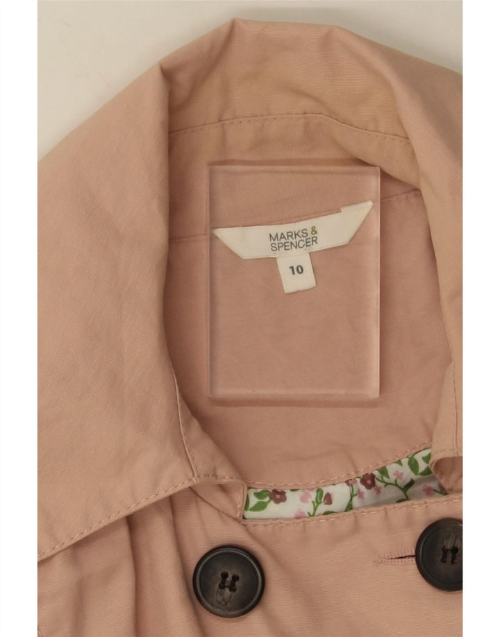 Trench pentru femei Marks & Spencer UK 10 mic bumbac roz