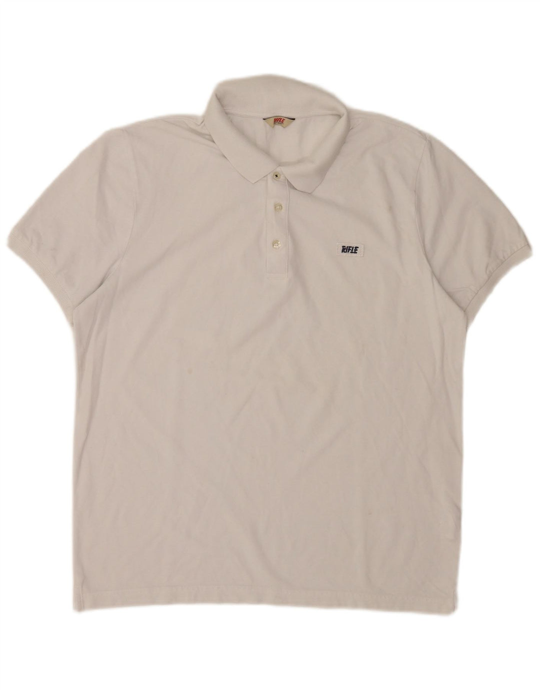Tricou polo Rifle pentru bărbați, bumbac alb XL