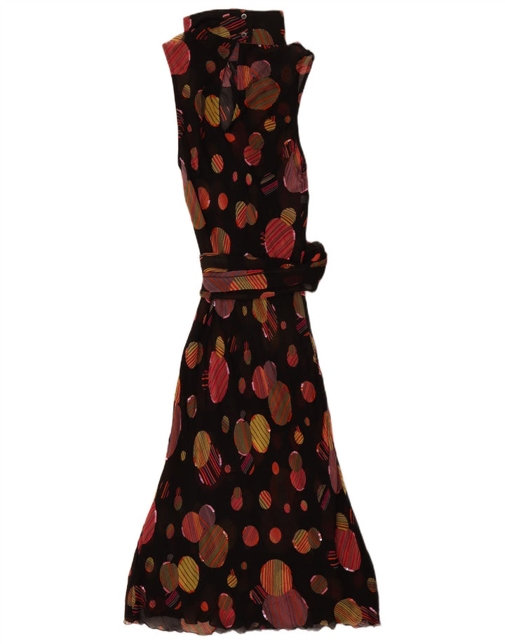 Rochie maxi fără mâneci pentru femei Lazzari IT 44 Medium Black Polka Dot