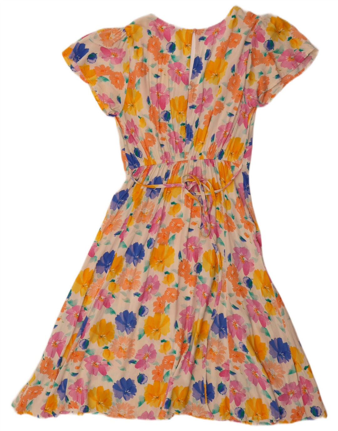 VINTAGE Rochie A-Line Femei UK 8 Mic Multicolor Floral