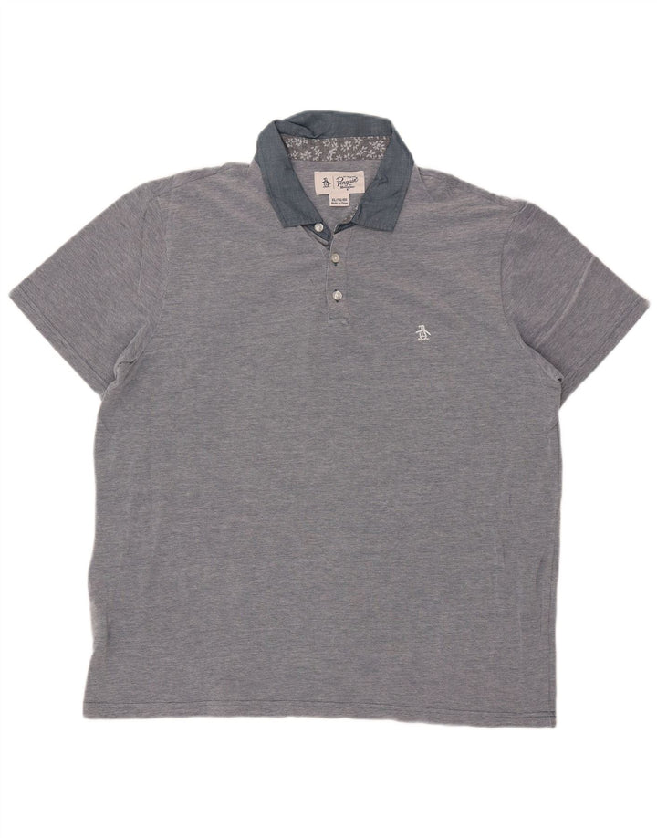 Tricou polo pentru bărbați Penguin XL, bumbac albastru