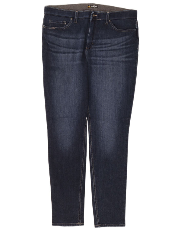 Blugi skinny Lee pentru femei cu talie medie Slim Fit US 16 2XL W38 L32 Albastru Bumbac