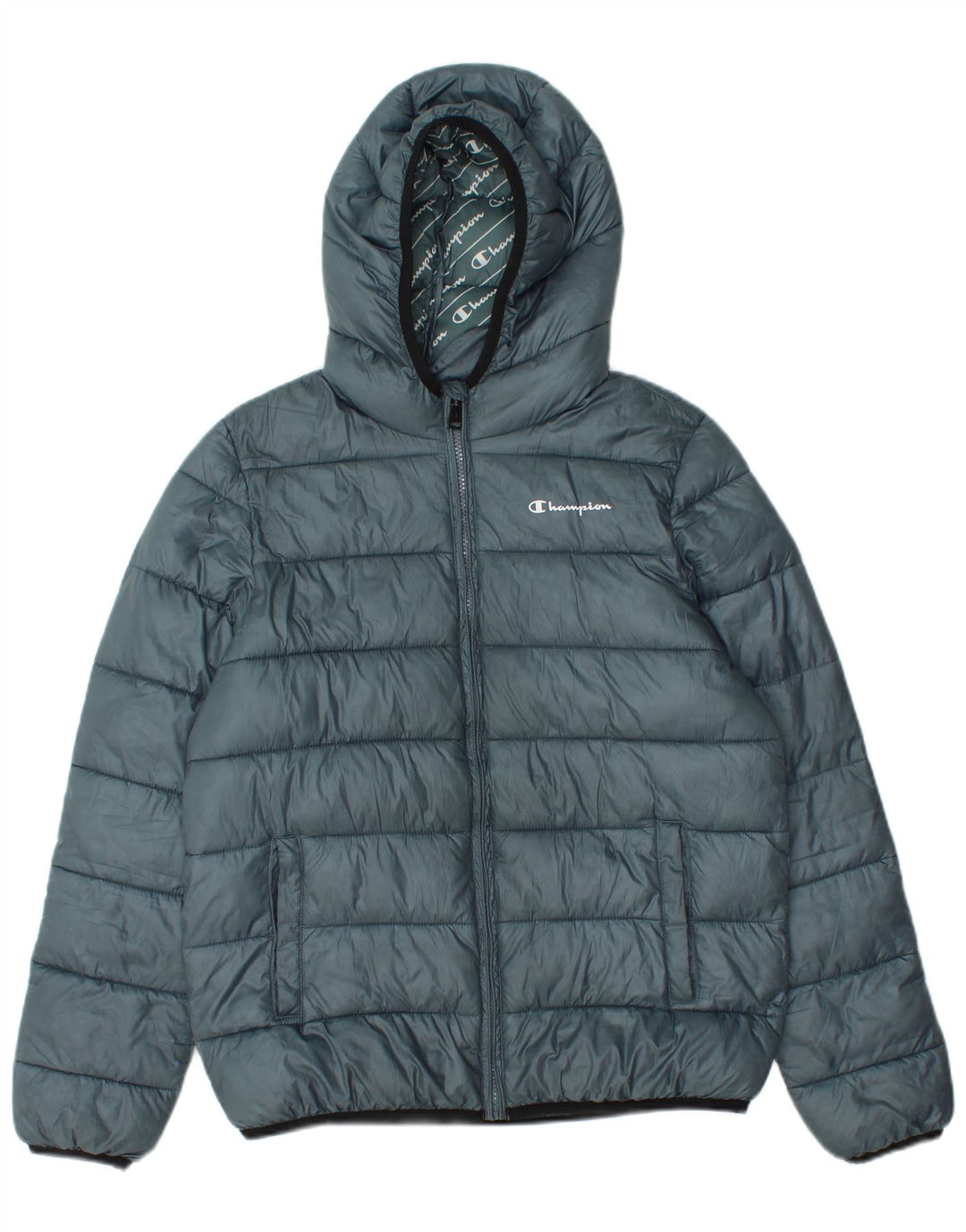 Jachetă căptușită cu glugă pentru bărbați Champion UK 36 Poliester albastru mic