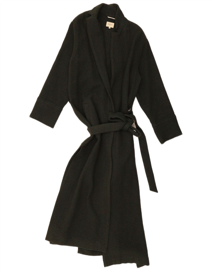 BELLEROSE Pardesiu pentru damă US 2 XS Kaki Houndstooth Lână