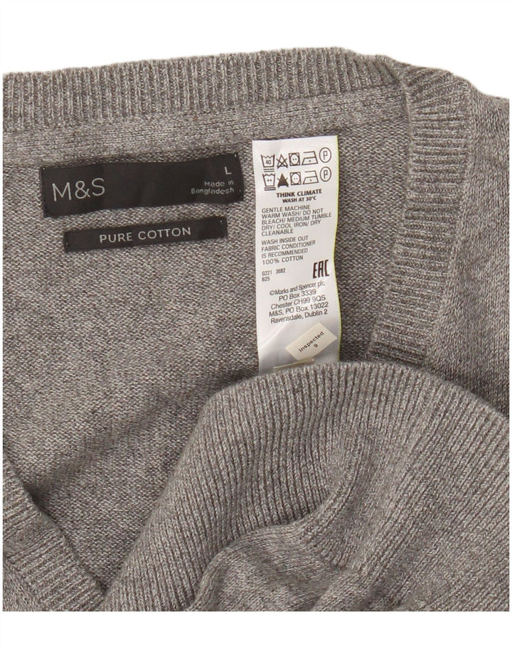 Marks & Spencer Vestă pentru bărbați Tank Top mare, gri bumbac