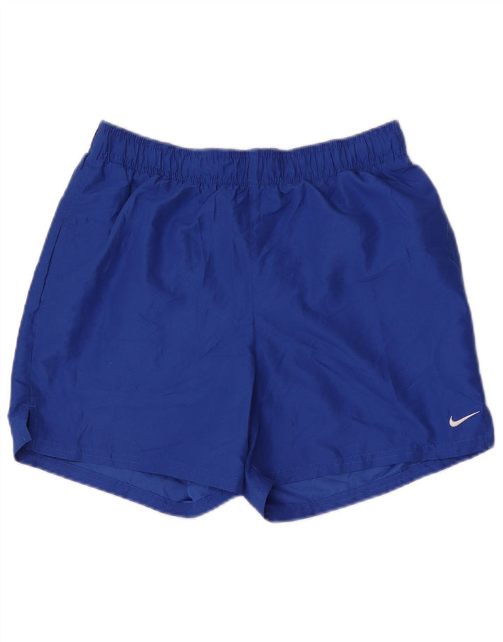 Pantaloni scurți sport Nike pentru bărbați, poliester albastru mediu