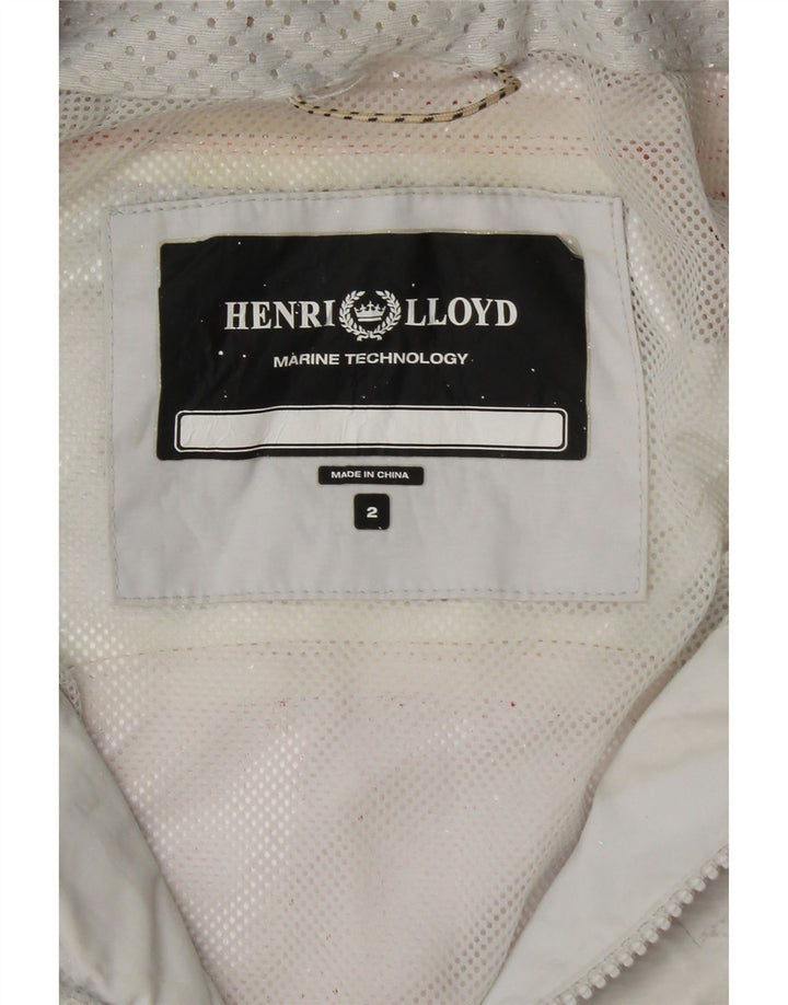 HENRI LLOYD Womens Oversized Hooded Rain Jacket US 2 XS Pink Colourblock