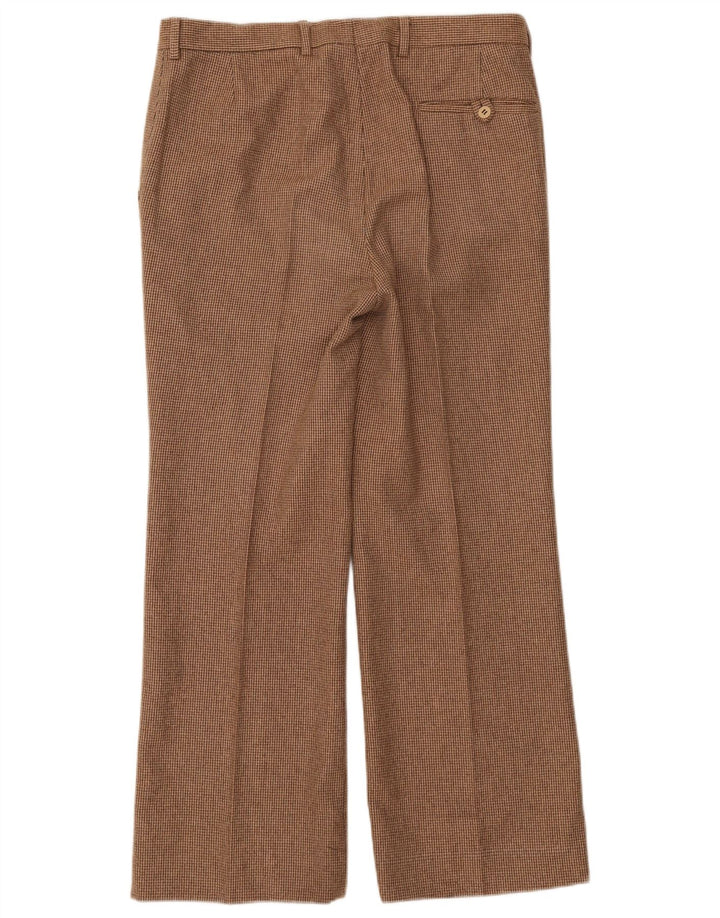 Costum Bărbați Vintage 2 Nasturi 2 Piese IT 48 Mediu L32 L28 Maro